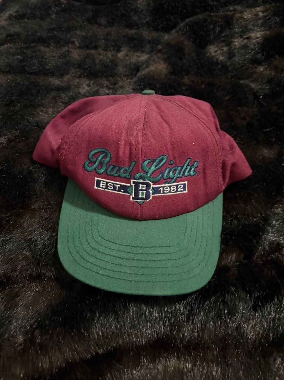 Bud Light Vintage 1990s Made In USA SnapBack Hat Cap est 1982